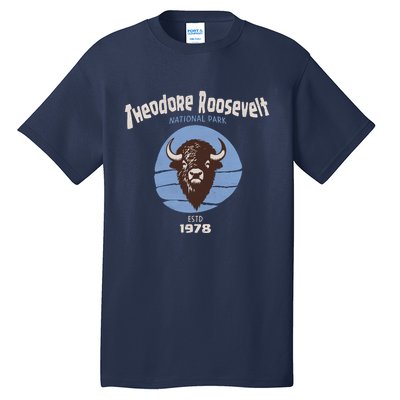 Theodore Roosevelt National Park Bison Vintage Tall T-Shirt