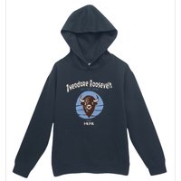 Theodore Roosevelt National Park Bison Vintage Urban Pullover Hoodie