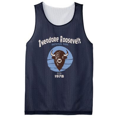 Theodore Roosevelt National Park Bison Vintage Mesh Reversible Basketball Jersey Tank