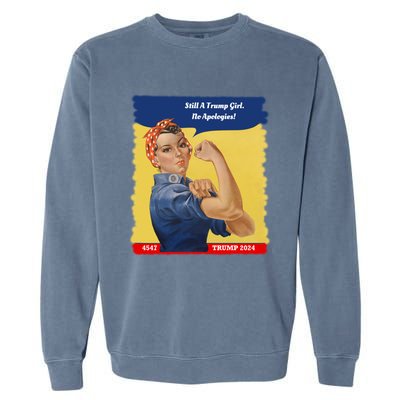 Trump Rosie No Apologies 2024 Gift Garment-Dyed Sweatshirt