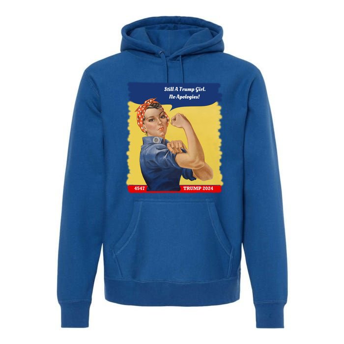 Trump Rosie No Apologies 2024 Gift Premium Hoodie