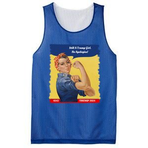 Trump Rosie No Apologies 2024 Gift Mesh Reversible Basketball Jersey Tank