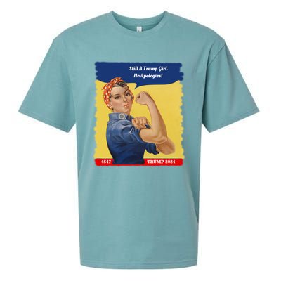 Trump Rosie No Apologies 2024 Gift Sueded Cloud Jersey T-Shirt