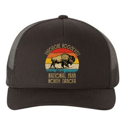 Theodore Roosevelt National Park North Dakota Buffalo Retro Yupoong Adult 5-Panel Trucker Hat