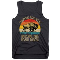 Theodore Roosevelt National Park North Dakota Buffalo Retro Tank Top