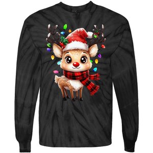 The Red Nose Reindeer For And Christmas Fan Tie-Dye Long Sleeve Shirt