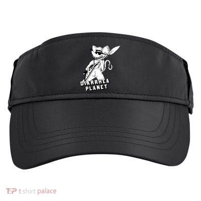 The Rat Of Diarrhea Cool Vector Design Adult Drive Performance Visor
