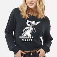 The Rat Of Diarrhea Cool Vector Design Cropped Pullover Crew