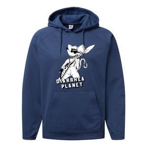 The Rat Of Diarrhea Cool Vector Design Performance Fleece Hoodie