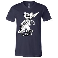 The Rat Of Diarrhea Cool Vector Design V-Neck T-Shirt