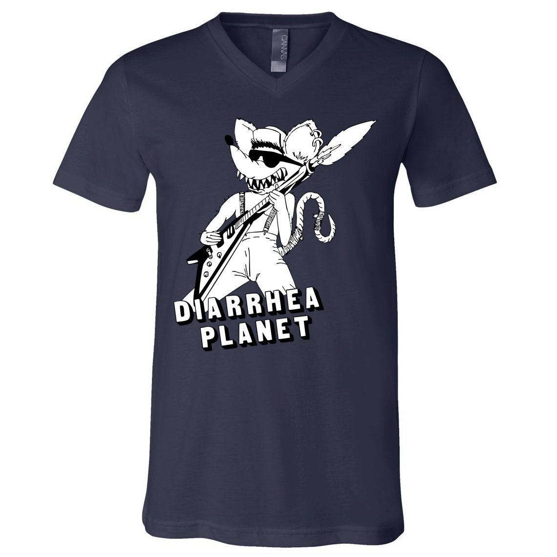 The Rat Of Diarrhea Cool Vector Design V-Neck T-Shirt