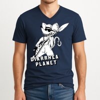 The Rat Of Diarrhea Cool Vector Design V-Neck T-Shirt