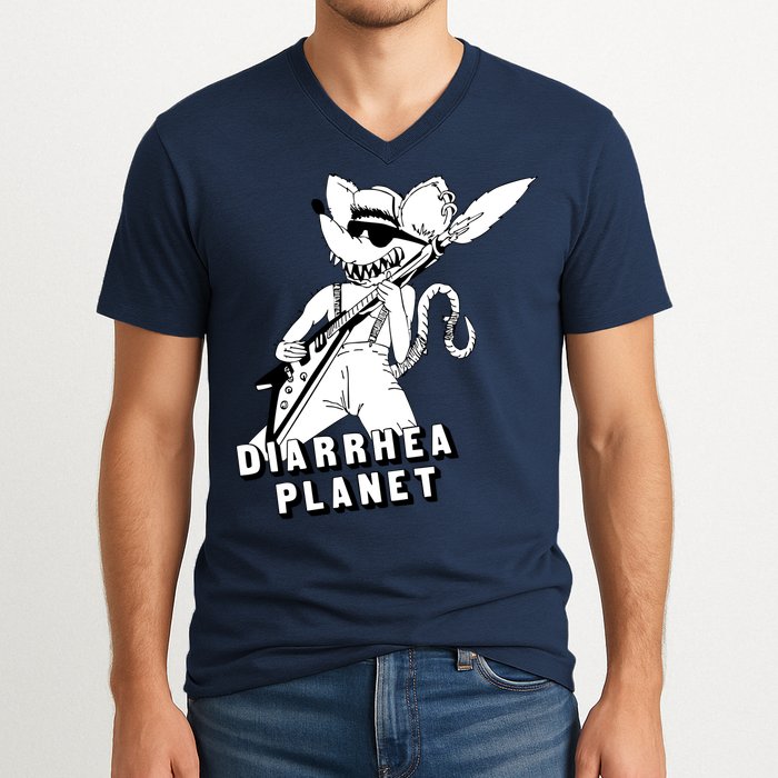 The Rat Of Diarrhea Cool Vector Design V-Neck T-Shirt
