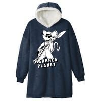 The Rat Of Diarrhea Cool Vector Design Hooded Wearable Blanket
