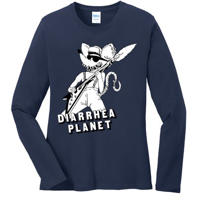 The Rat Of Diarrhea Cool Vector Design Ladies Long Sleeve Shirt