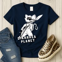 The Rat Of Diarrhea Cool Vector Design Womens T-Shirt