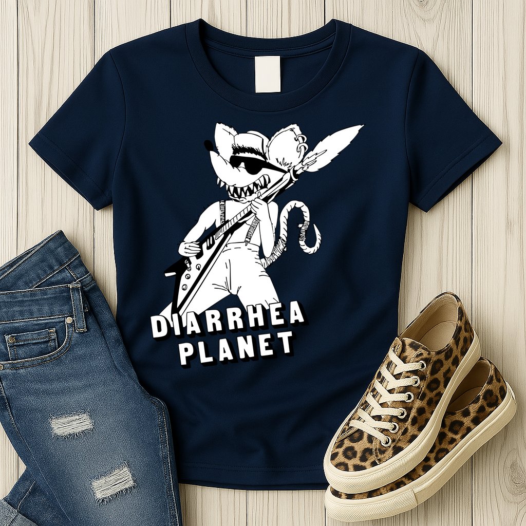 The Rat Of Diarrhea Cool Vector Design Womens T-Shirt