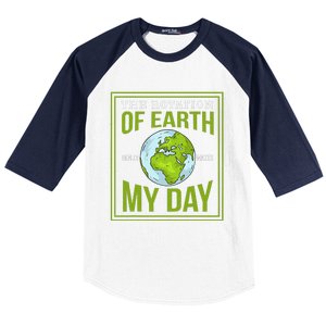 THE ROTATION OF EARTH REALLY MAKES MY DAY Gifts Baseball Sleeve Shirt