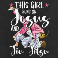 This  Runs On Jesus And Jiu Jitsu Gift Adult Drive Performance Visor