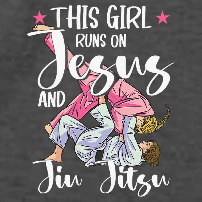 This  Runs On Jesus And Jiu Jitsu Gift Vector Backpack