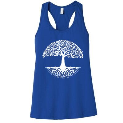 Tree Roots Of Life Cool Mother Earth Day Gift Women's Racerback Tank