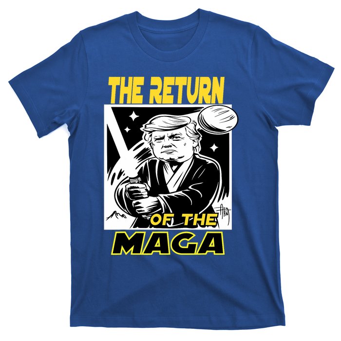 The Return Of The Maga Funny Parody Trump Wins Trump Won 47 T-Shirt