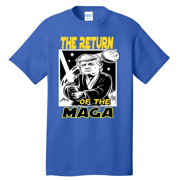 The Return Of The Maga Funny Parody Trump Wins Trump Won 47 Tall T-Shirt