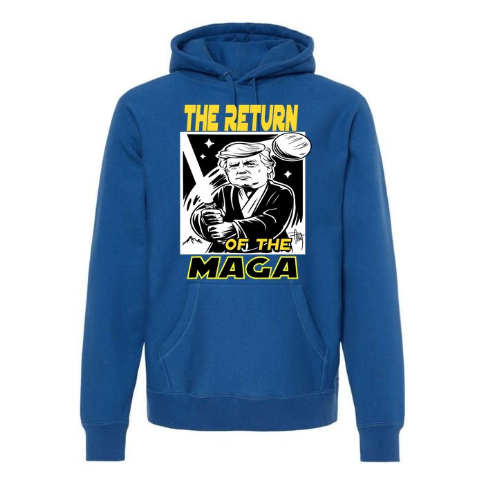 The Return Of The Maga Funny Parody Trump Wins Trump Won 47 Premium Hoodie