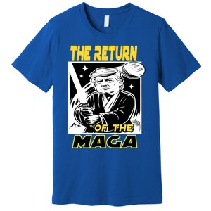 The Return Of The Maga Funny Parody Trump Wins Trump Won 47 Premium T-Shirt