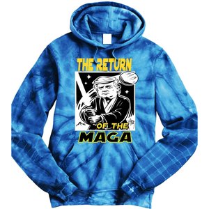 The Return Of The Maga Funny Parody Trump Wins Trump Won 47 Tie Dye Hoodie