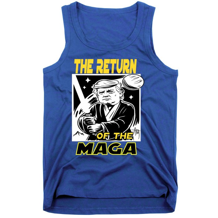 The Return Of The Maga Funny Parody Trump Wins Trump Won 47 Tank Top