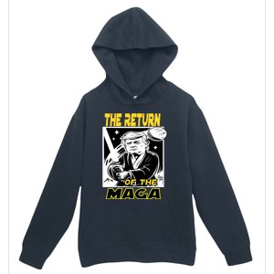 The Return Of The Maga Funny Parody Trump Wins Trump Won 47 Urban Pullover Hoodie