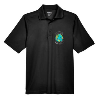 The Rotation Of The Earth Really Makes My Day Earth Day Men's Origin Performance Pique Polo