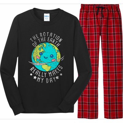 The Rotation Of The Earth Really Makes My Day Earth Day Long Sleeve Pajama Set