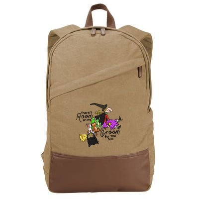ThereS Room On My Broom For You Too Teacher Cotton Canvas Backpack