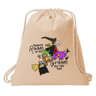 ThereS Room On My Broom For You Too Teacher Drawstring Bag