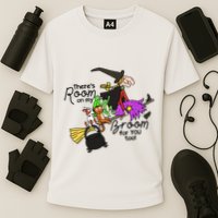 ThereS Room On My Broom For You Too Teacher Cooling Performance Crew T-Shirt