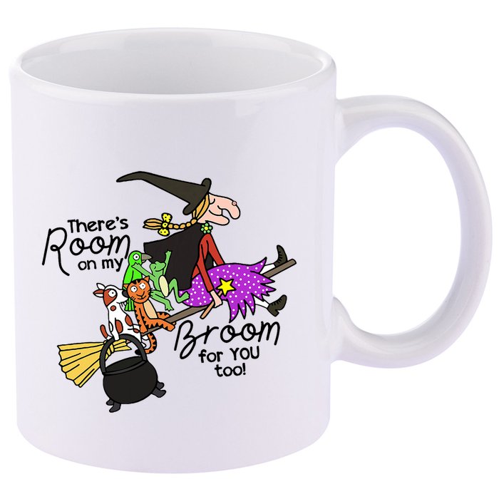 ThereS Room On My Broom For You Too Teacher 11oz C Handle Ceramic Mug