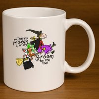 ThereS Room On My Broom For You Too Teacher 11oz C Handle Ceramic Mug