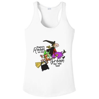 ThereS Room On My Broom For You Too Teacher Ladies PosiCharge Competitor Racerback Tank