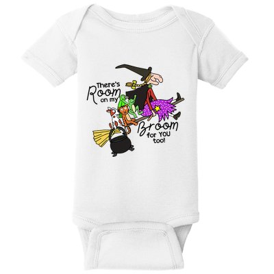 ThereS Room On My Broom For You Too Teacher Baby Bodysuit