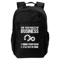 Two Rules Of Business Humor Quotes T Backpack