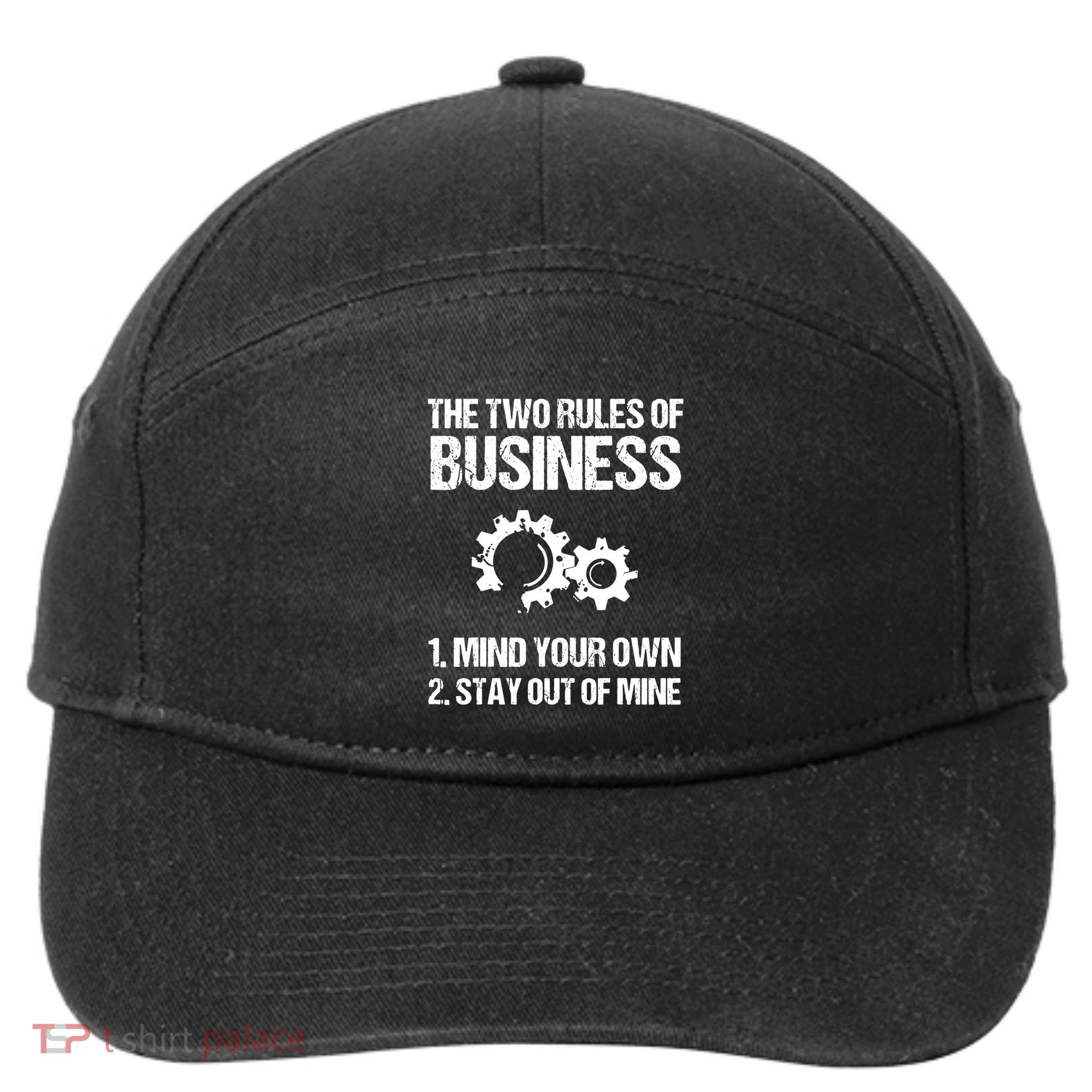 Two Rules Of Business Humor Quotes T 7-Panel Snapback Hat