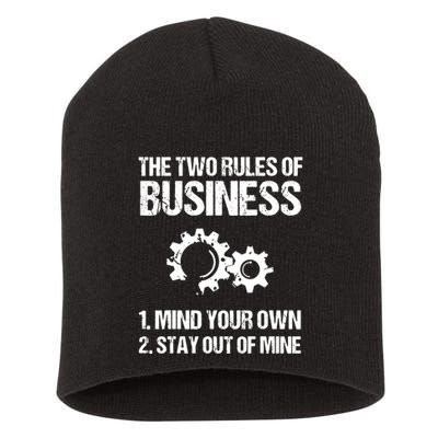 Two Rules Of Business Humor Quotes T Short Acrylic Beanie