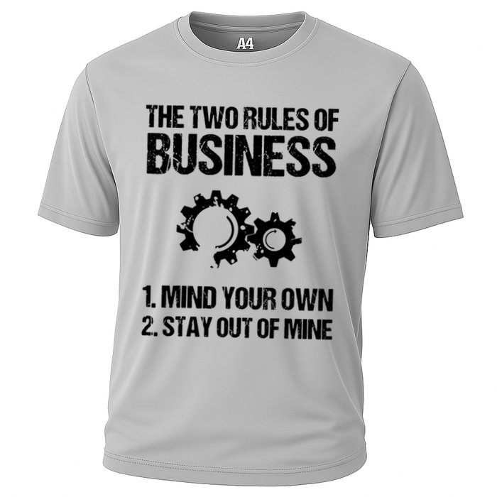 Two Rules Of Business Humor Quotes T Cooling Performance Crew T-Shirt