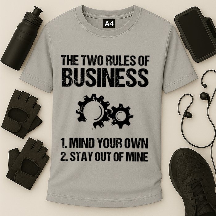 Two Rules Of Business Humor Quotes T Cooling Performance Crew T-Shirt