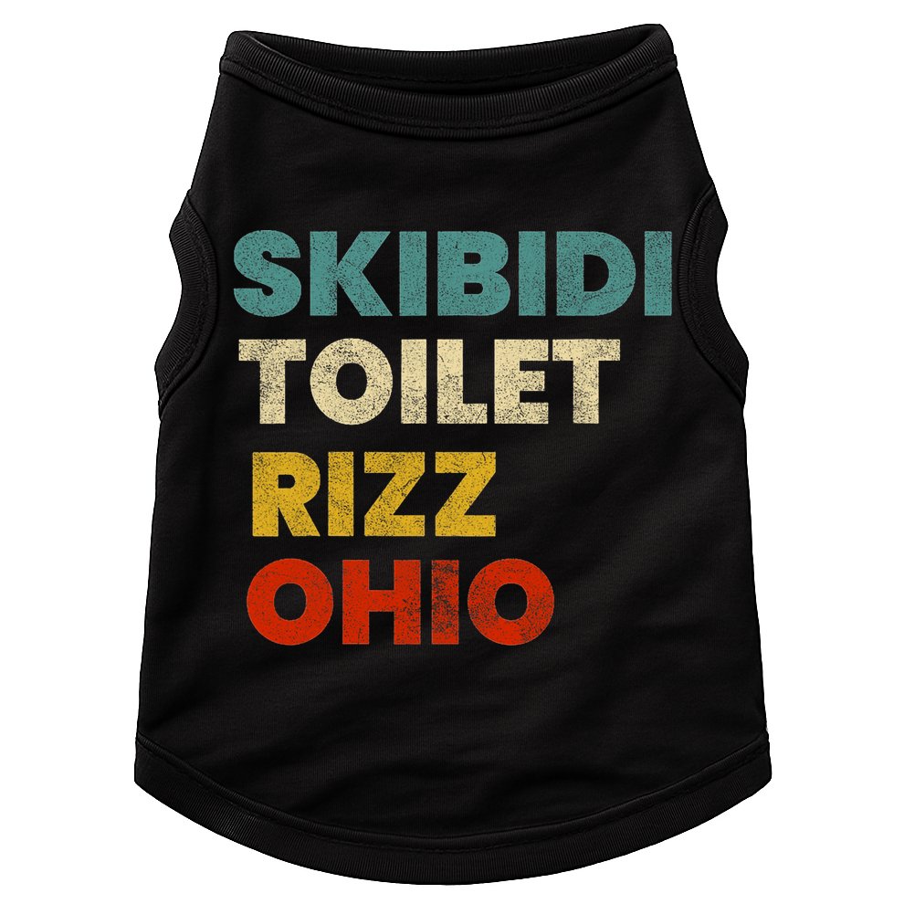 Toilet Rizz Ohio Doggie Tank