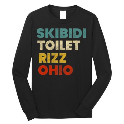 Toilet Rizz Ohio Long Sleeve Shirt