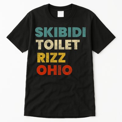 Toilet Rizz Ohio Tall T-Shirt