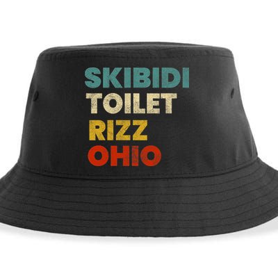 Toilet Rizz Ohio Sustainable Bucket Hat